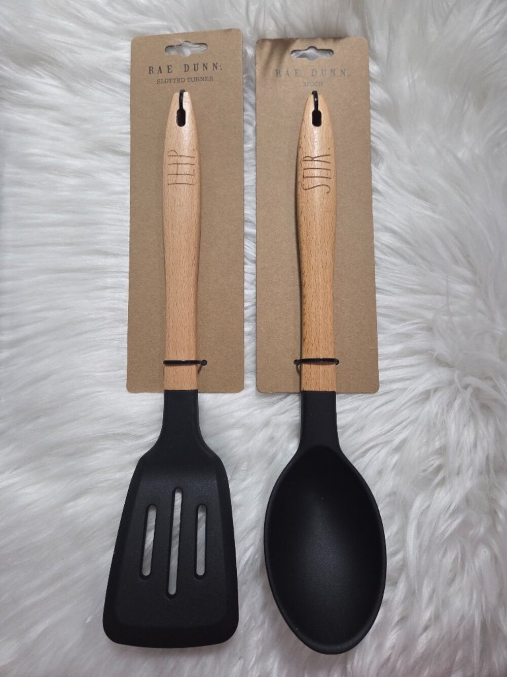 Rae Dunn Slotted Turner & Spoon Set